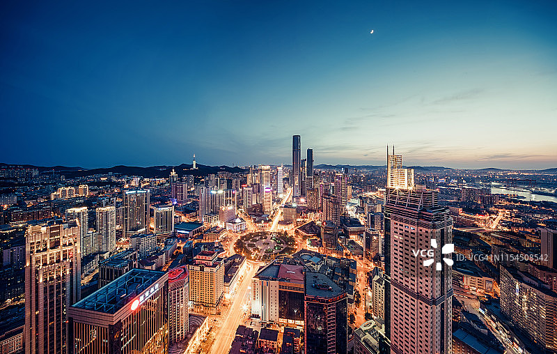 大连市夜景图片素材