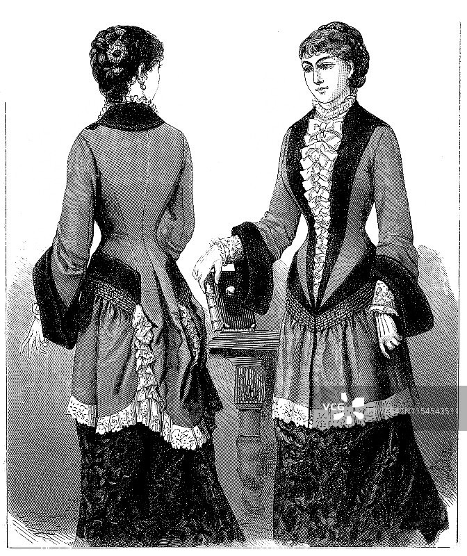 维多利亚时装女性图片素材