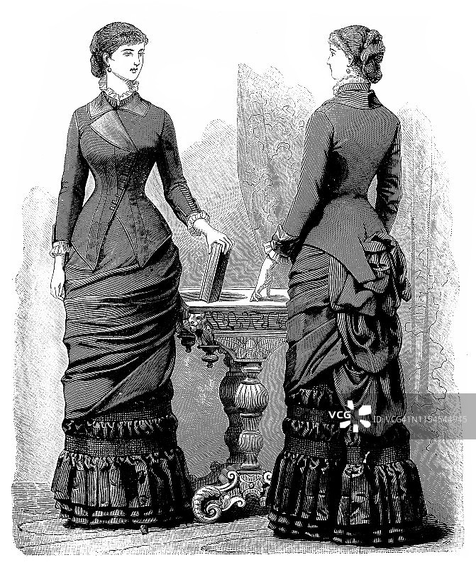 维多利亚时装女性图片素材