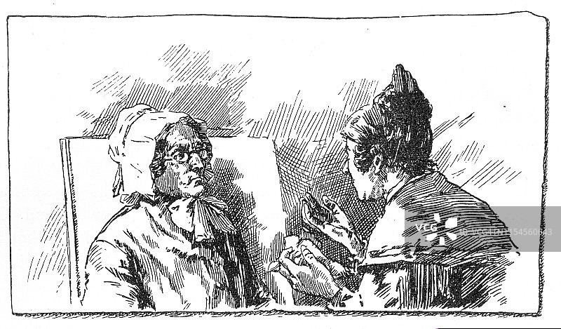 老年女佣图片素材