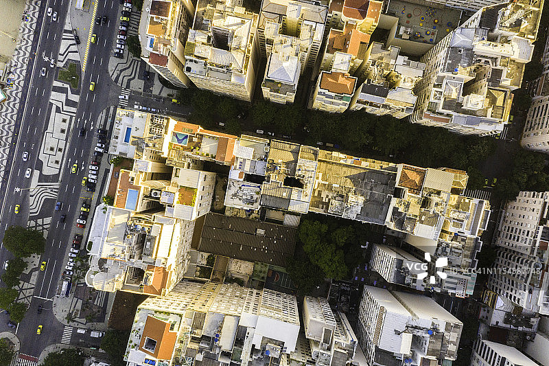 里约热内卢科帕卡巴纳海滩俯视图图片素材