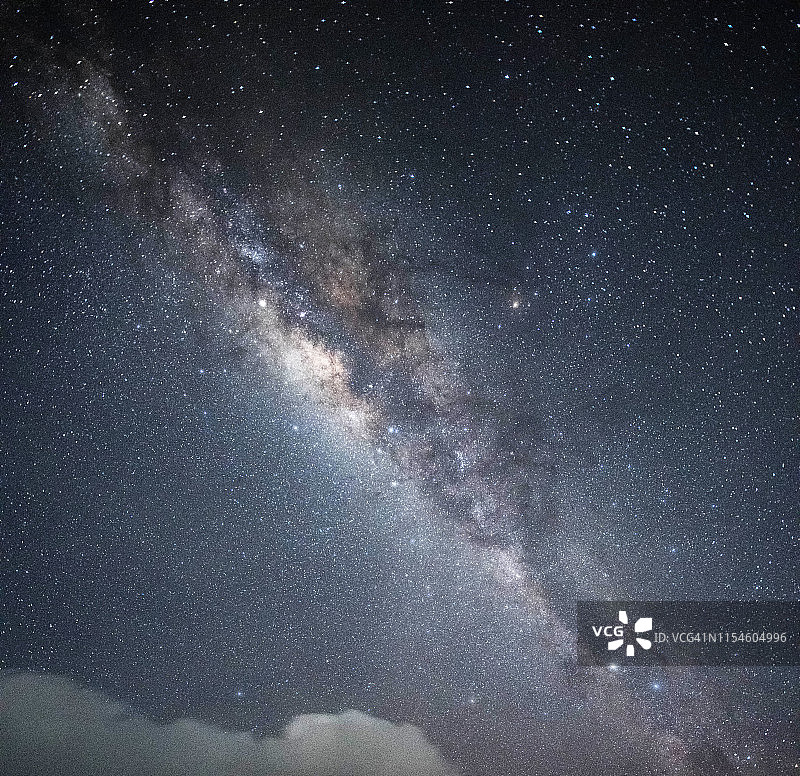 印度尼西亚东爪哇省布罗莫火山夜空中的银河图片素材