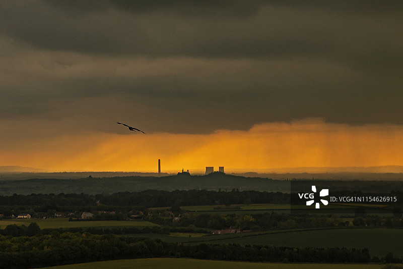 英国牛津郡奇尔特恩山迪德科特发电站图片素材