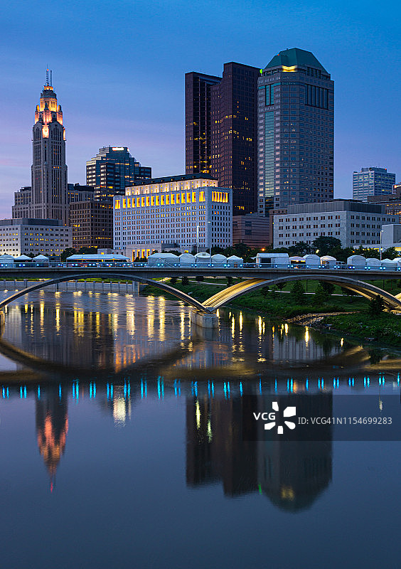 哥伦布天际线图片素材