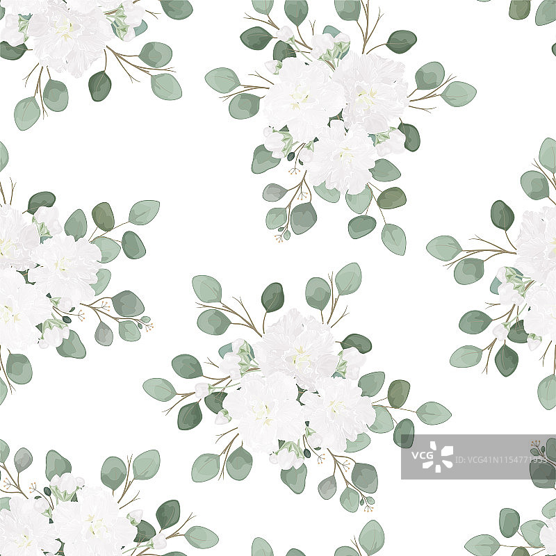 玫瑰花无缝图案图片素材