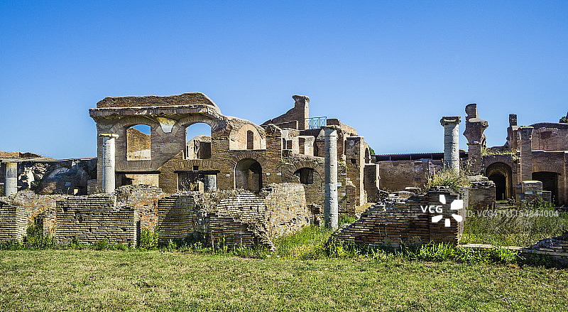 意大利罗马奥斯蒂亚·安提卡遗址的战车之屋图片素材