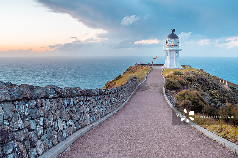 通往雷因格海角的道路图片素材