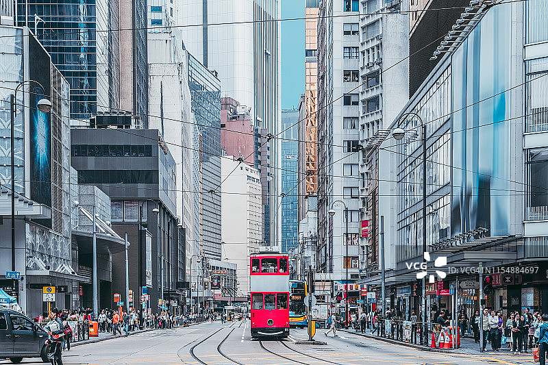 香港中心街景城市生活图片素材