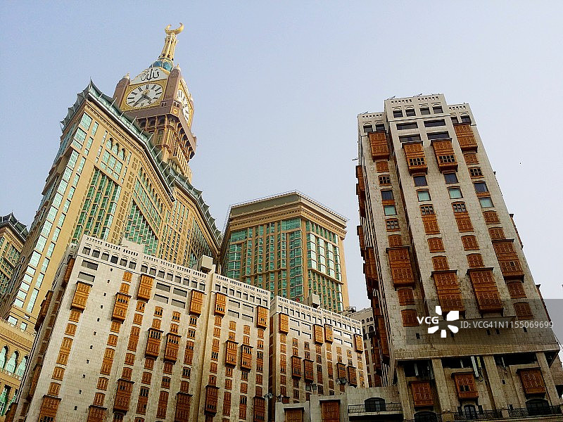 麦加禁寺（克尔白）附近的摩天大楼图片素材
