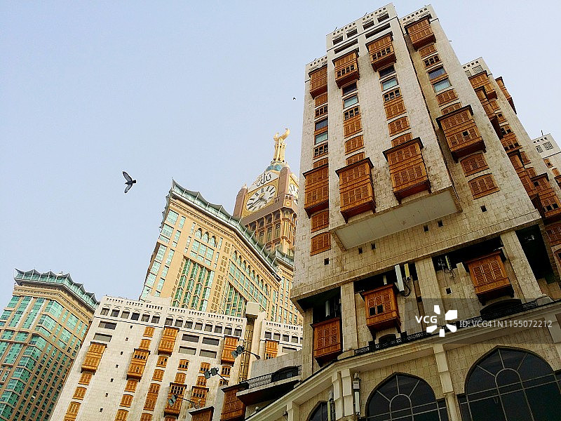 麦加禁寺（克尔白）附近的摩天大楼图片素材