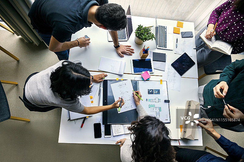 商务团队制定新计划图片素材