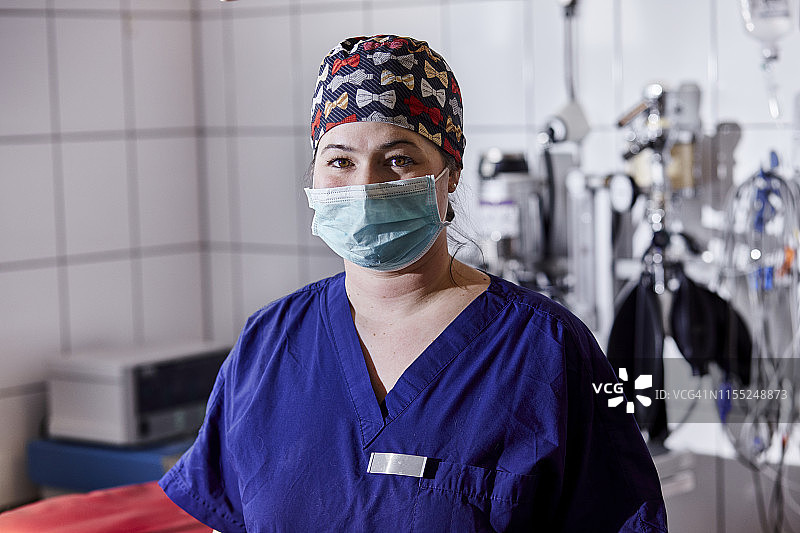 动物医院里的兽医肖像图片素材