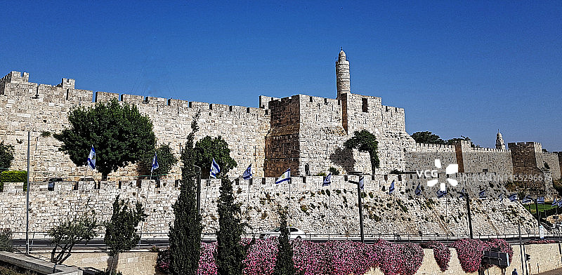 耶路撒冷大卫城全景图片素材