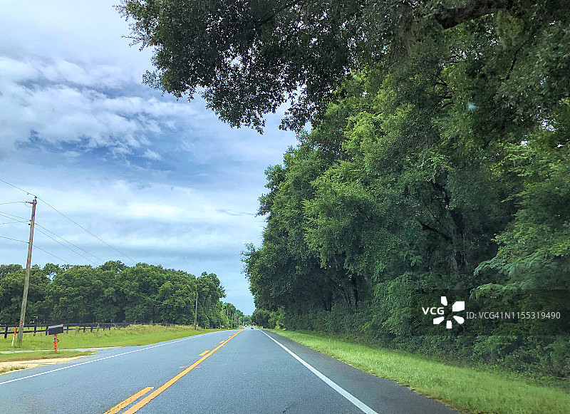 佛罗里达乡村公路图片素材