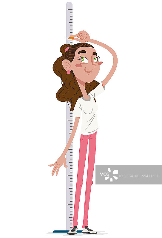 女孩观望高处图片素材