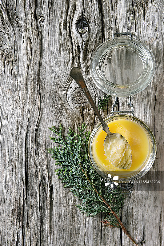 融化的酥油图片素材