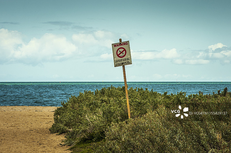 海滩标牌图片素材