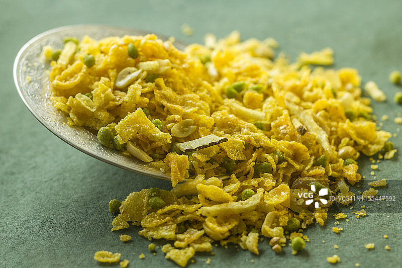 混合印度 नमकीन小吃图片素材