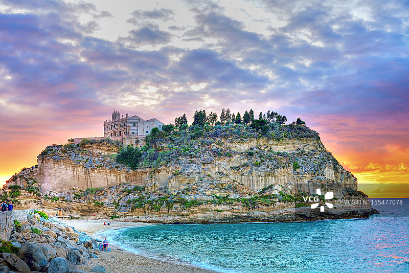 意大利特罗佩阿圣玛丽亚岛图片素材