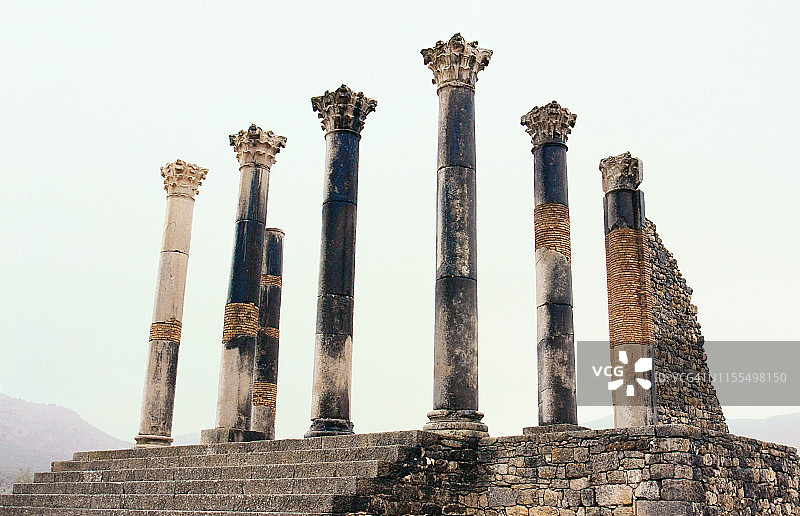 非洲摩洛哥沃吕比利斯古罗马老城图片素材