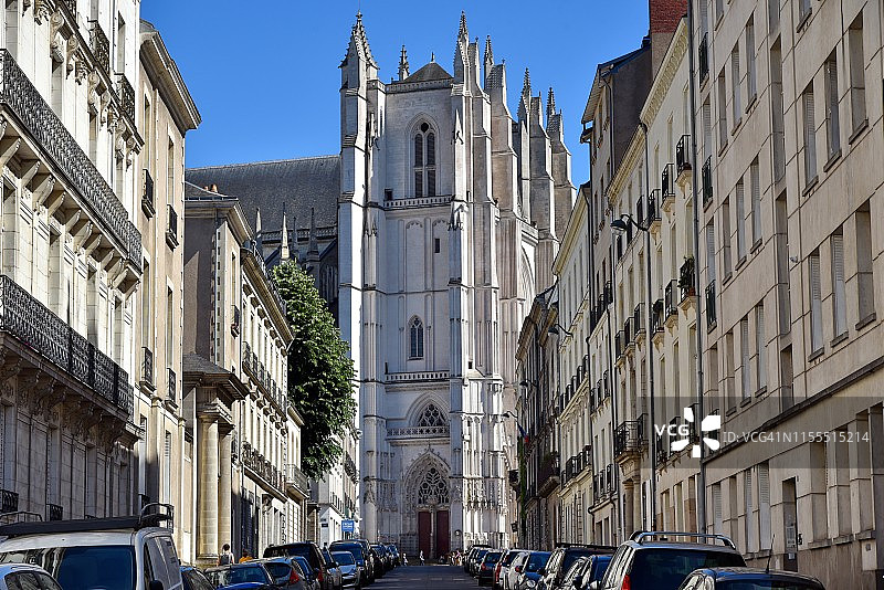 法国南特街道图片素材