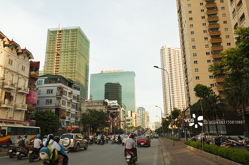 河内高峰时段的交通图片素材