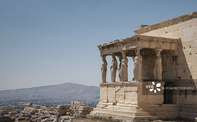 雅典卫城厄瑞克提翁神庙图片素材