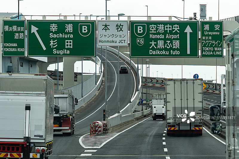 日本城市公路图片素材