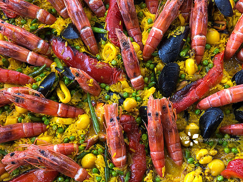 加泰罗尼亚海鲜饭图片素材