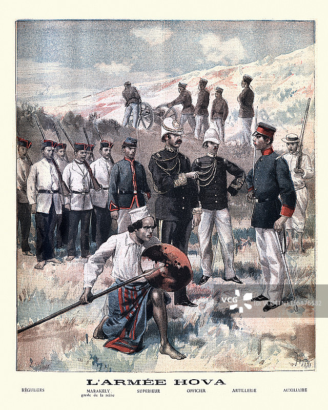 马达加斯霍瓦军队的士兵和军装图片素材