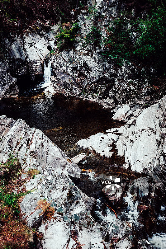 苏格兰珀斯郡布鲁尔瀑布图片素材