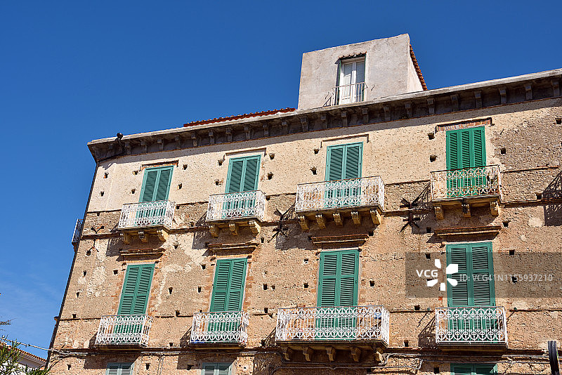 特罗佩亚的历史建筑图片素材