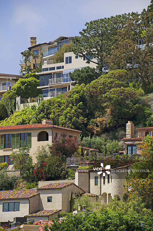 拉古纳海滩山顶豪华住宅图片素材