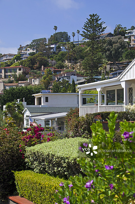 拉古纳海滩山顶豪华住宅图片素材