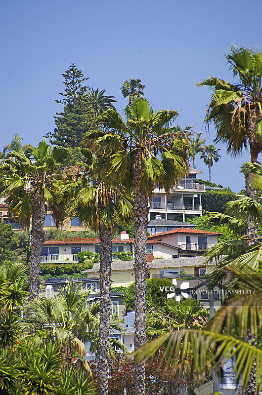 拉古纳海滩山顶豪华住宅图片素材
