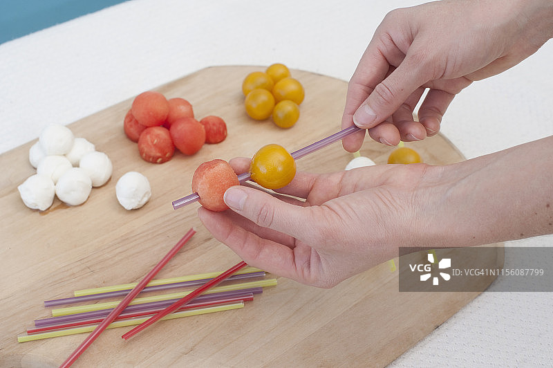 蔬菜串图片素材