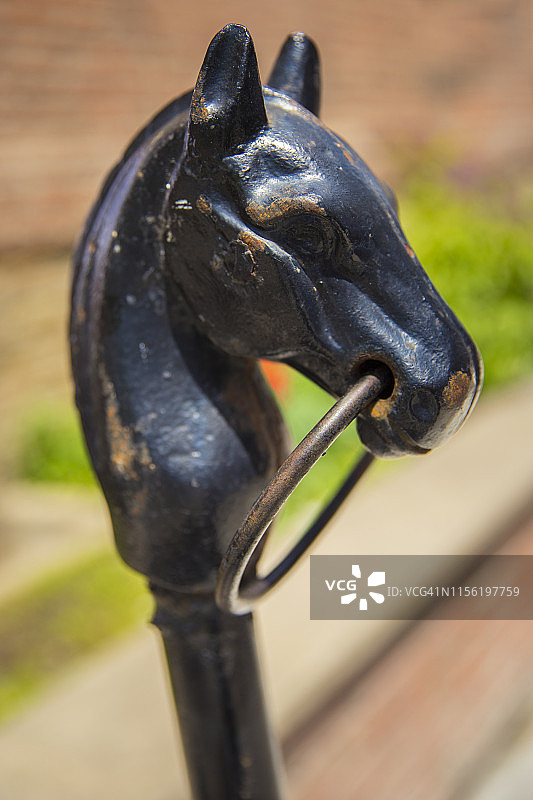 系马柱图片素材