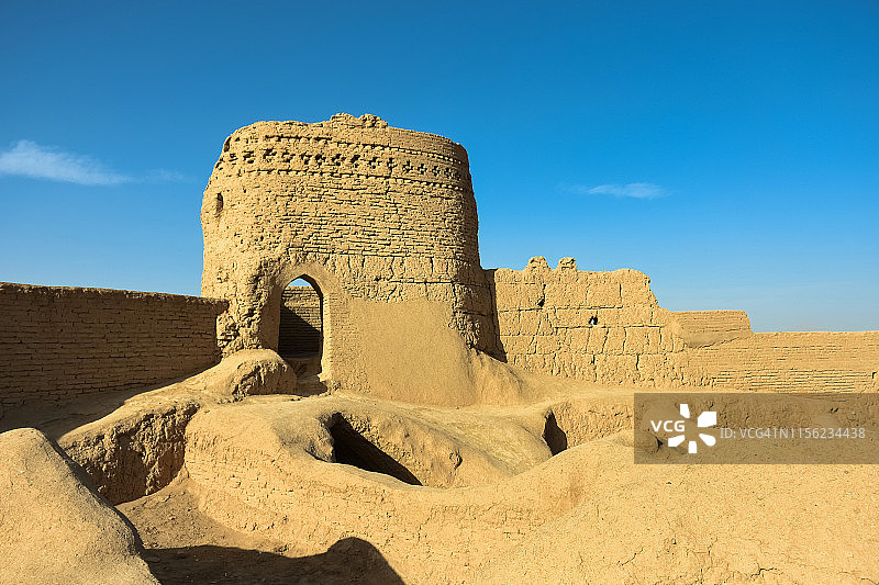 伊朗梅博德的纳林卡拉要塞图片素材