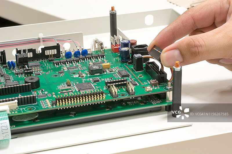 用于电子电路连接器PCB的电源线连接器图片素材