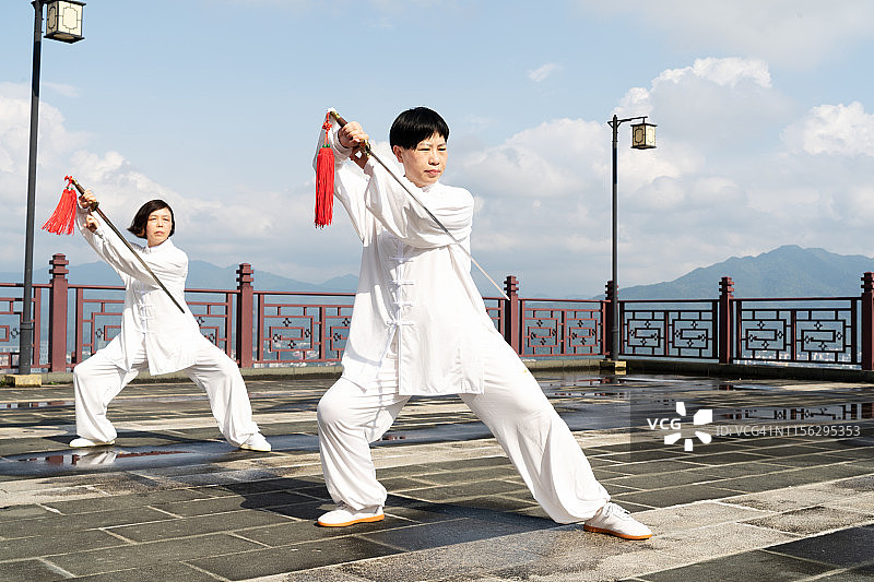 中国功夫剑术图片素材