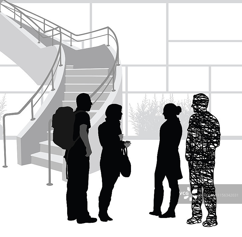 学生讨论大学涂鸦图片素材