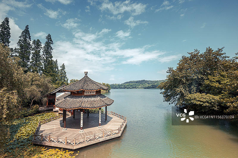 中国杭州西湖风光图片素材