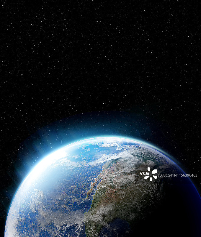 从太空看地球图片素材