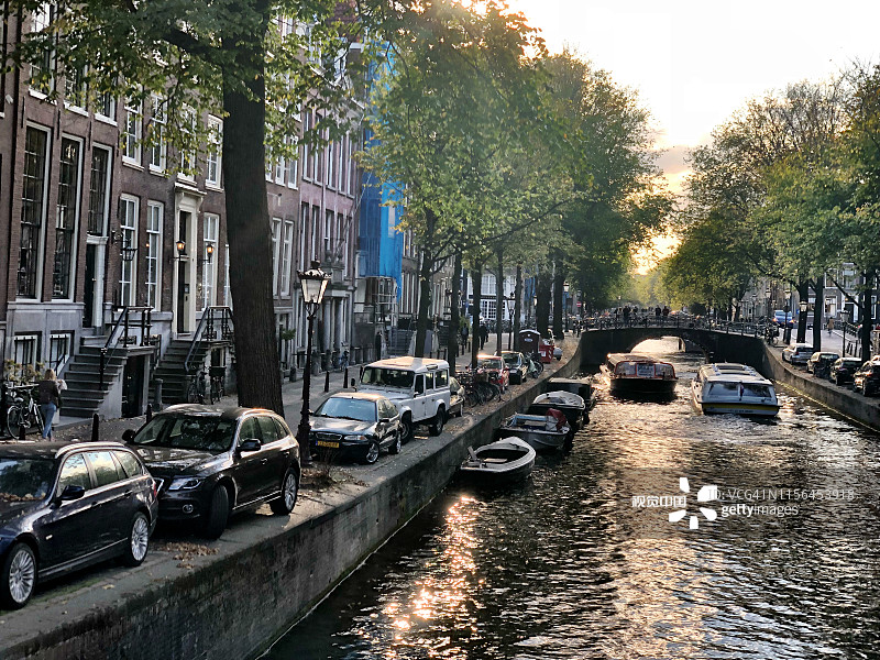 阿姆斯特丹运河图片素材