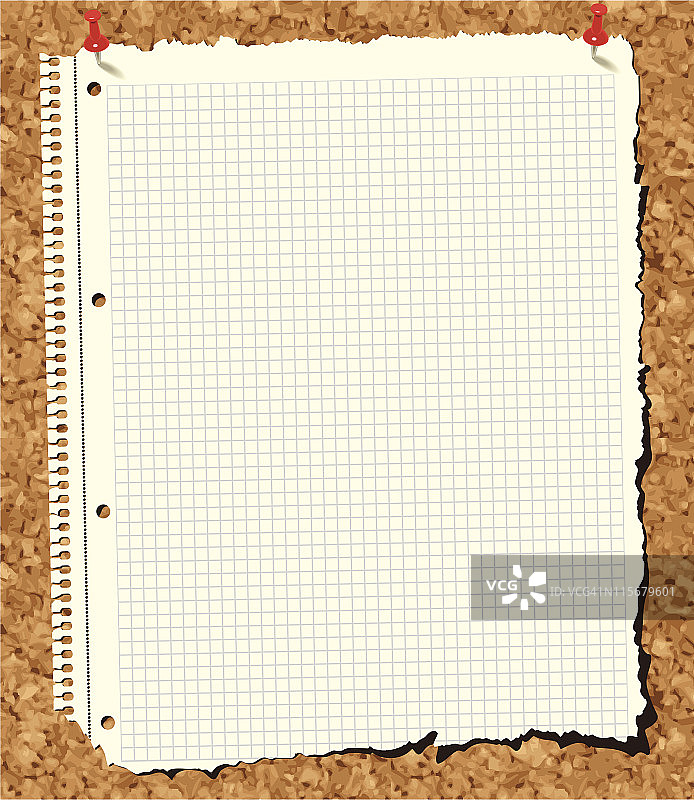 软木板上的废纸图片素材