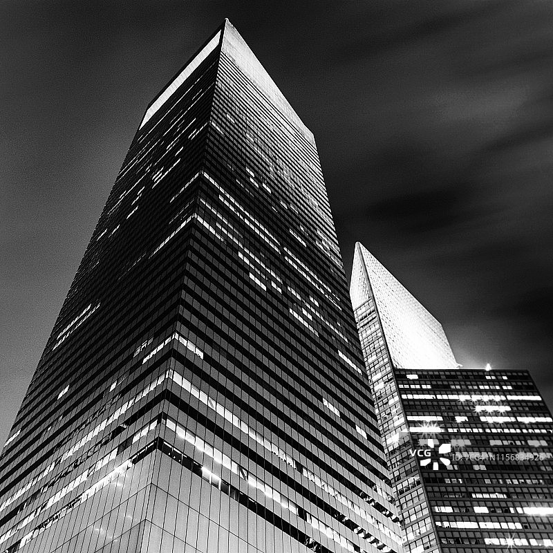 花旗集团中心大厦夜景 III图片素材