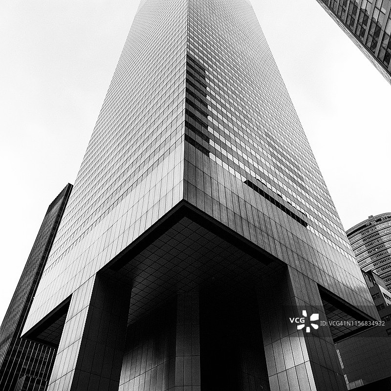 从下方仰视花旗集团大厦图片素材