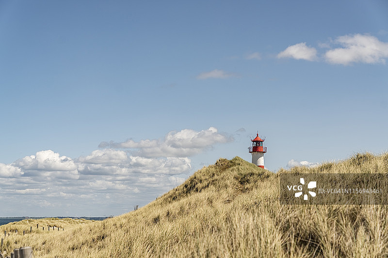 锡尔特岛海滩灯塔图片素材