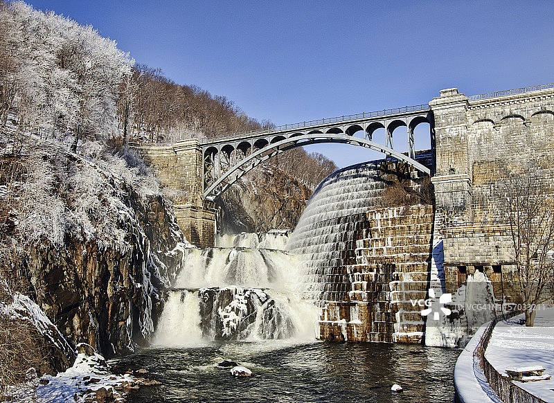 冬季克罗顿大坝图片素材