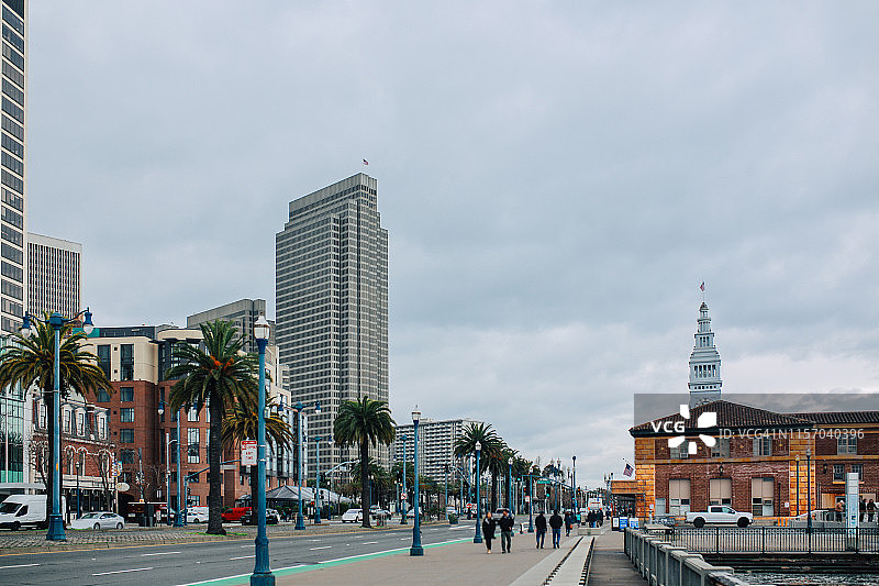 美丽的旧金山，加利福尼亚州图片素材